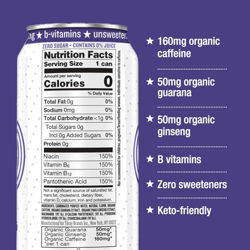 Sugar-Free Caffeinated Sparkling Seltzer