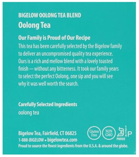Caffeinated Oolong Tea Bags