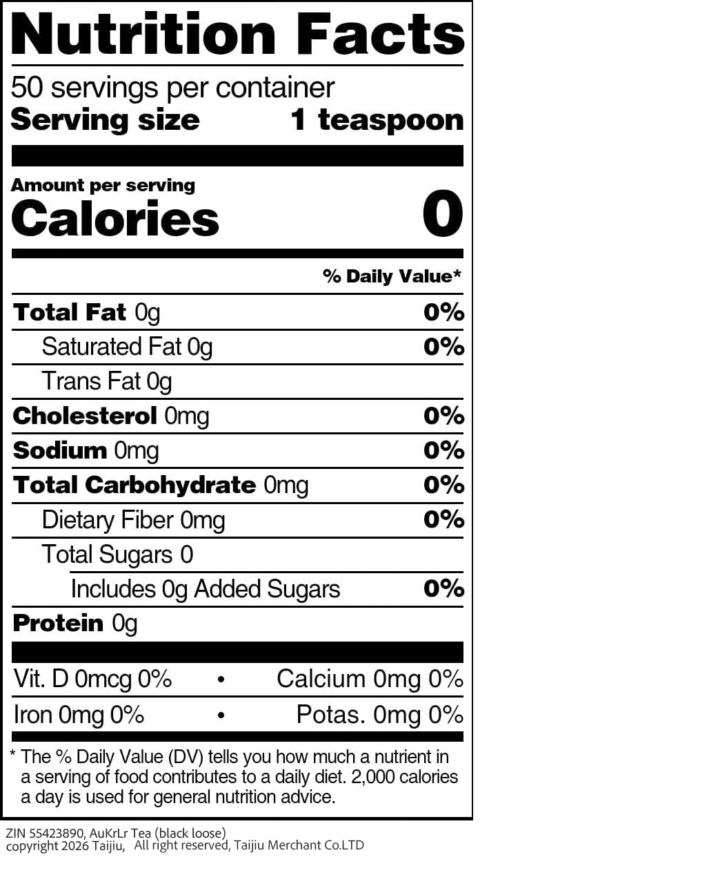 Whole-Leaf Black Tea, 8 oz
