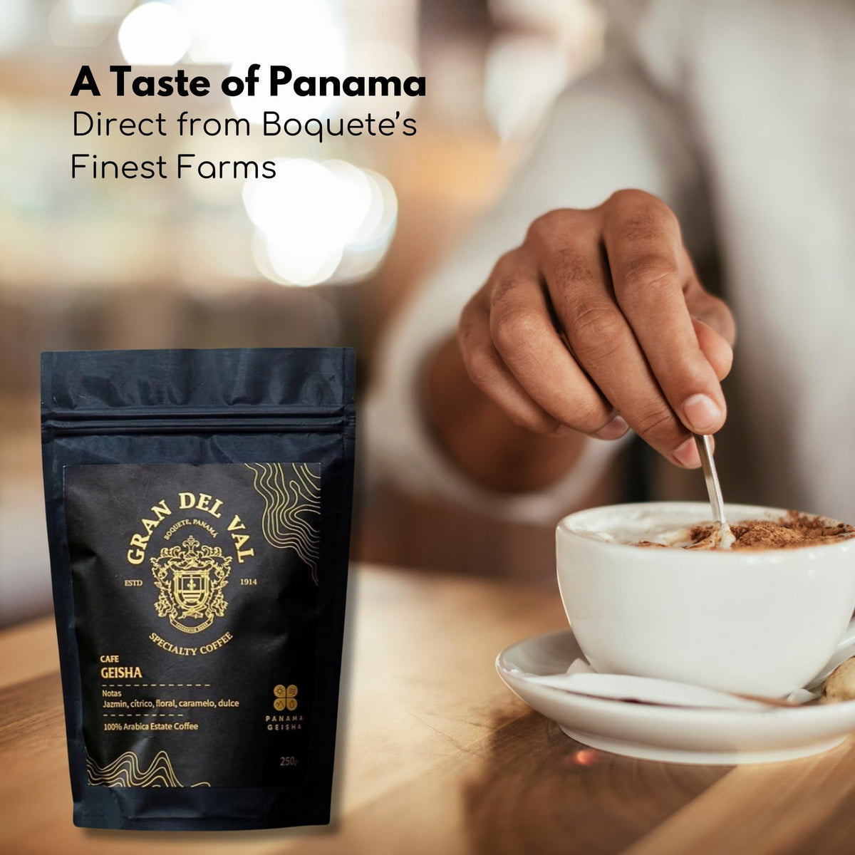 Panama Geisha Honey-Process Whole Beans, 8.8 oz