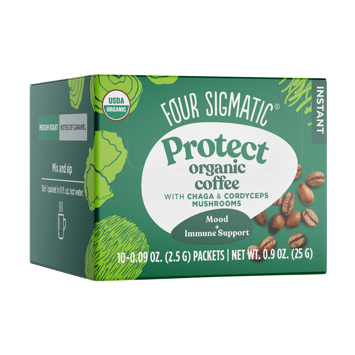 Mushroom-Blend Instant Coffee Packets