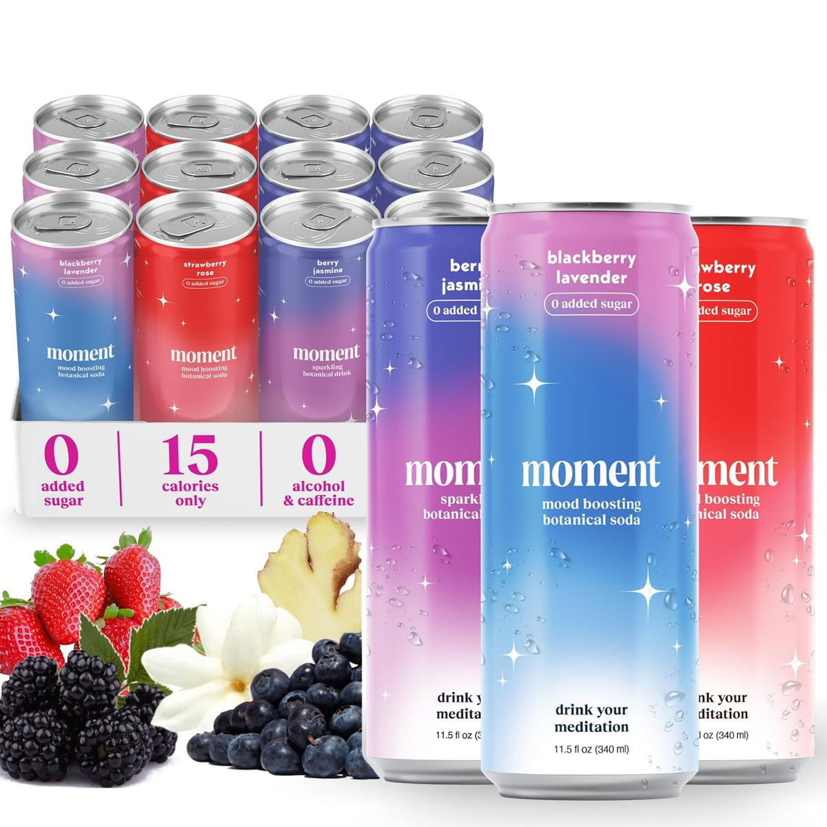 Sparkling Fruit and Botanical Soda