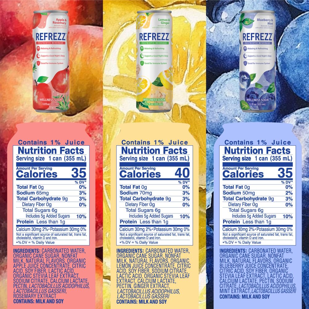 Postbiotic Sparkling Beverage, Six-Pack