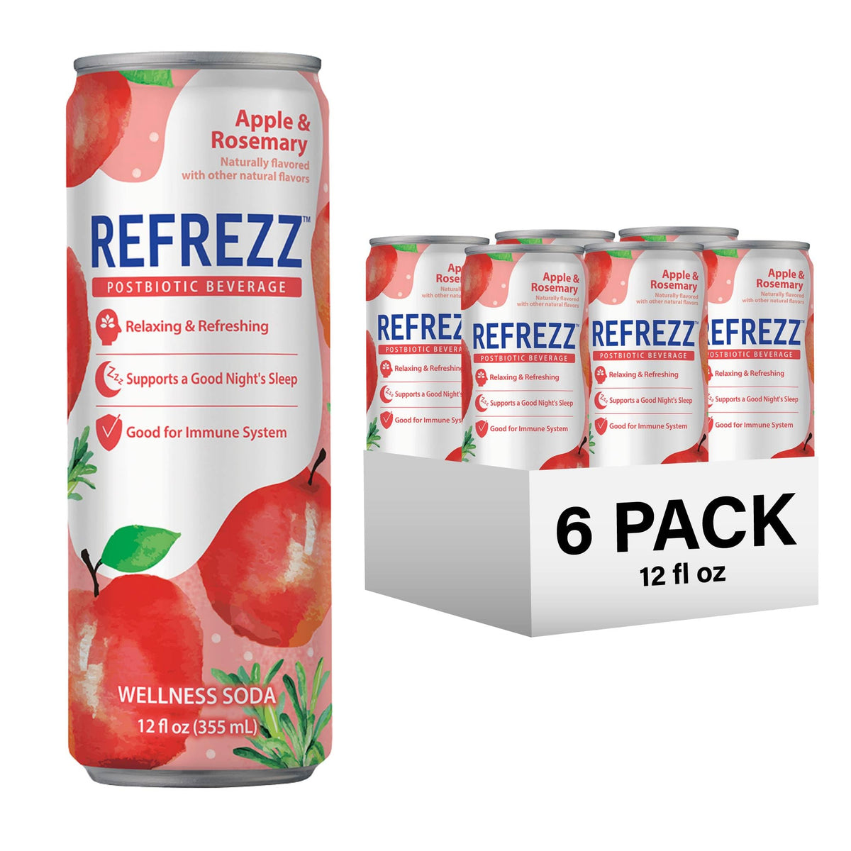 Postbiotic Sparkling Beverage, Six-Pack