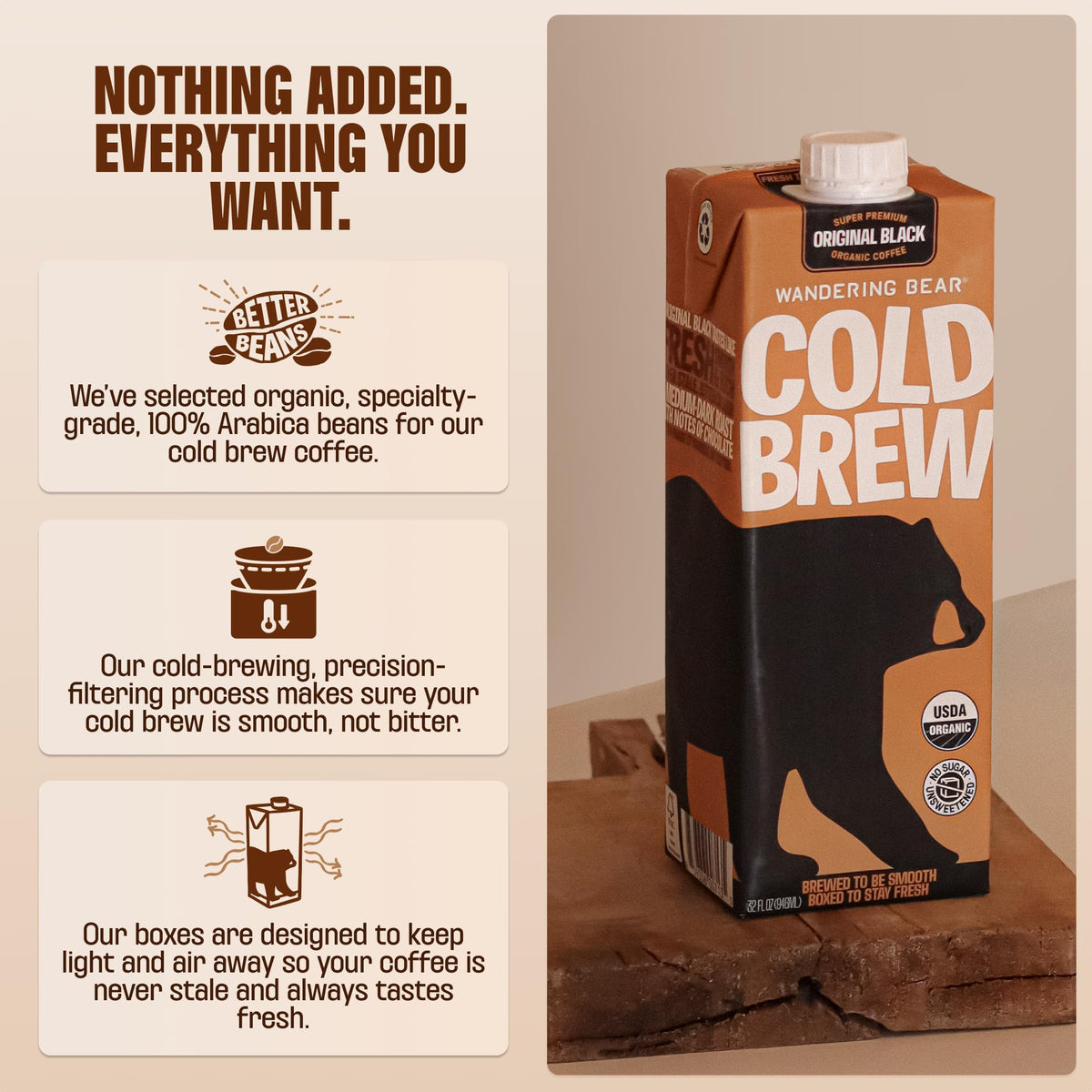 Cold Brew Coffee Concentrate and On-Tap Drinks