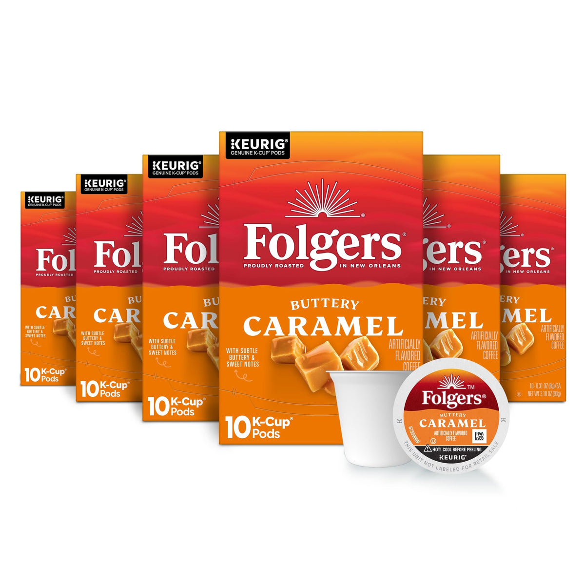 Caramel and Hazelnut Coffee Pods
