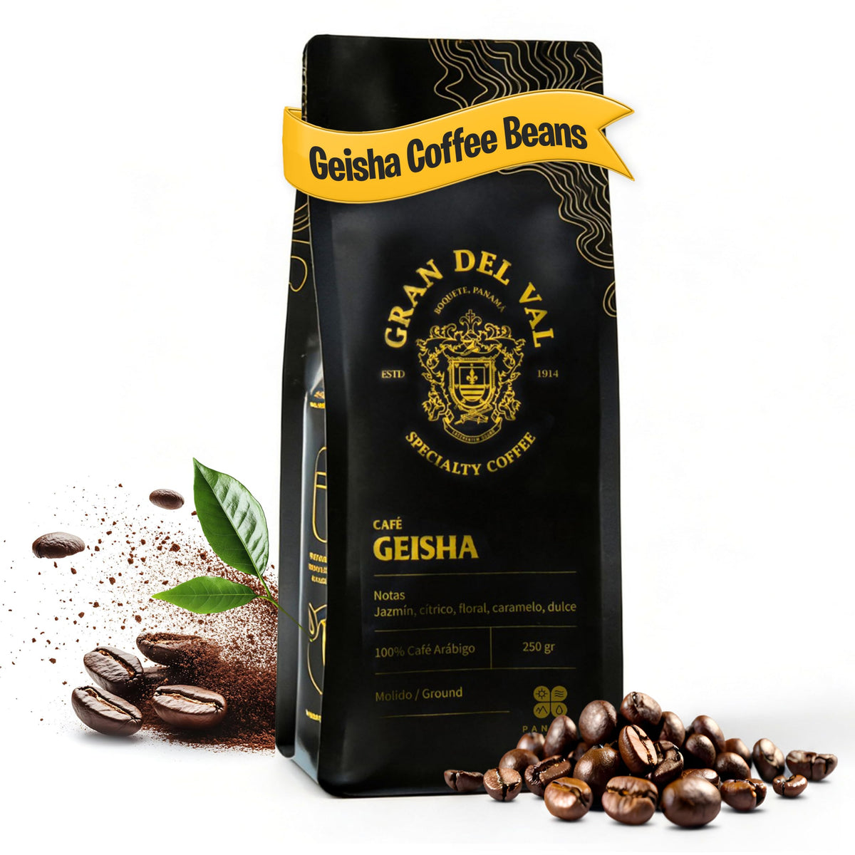 Panama Geisha Honey-Process Whole Beans, 8.8 oz
