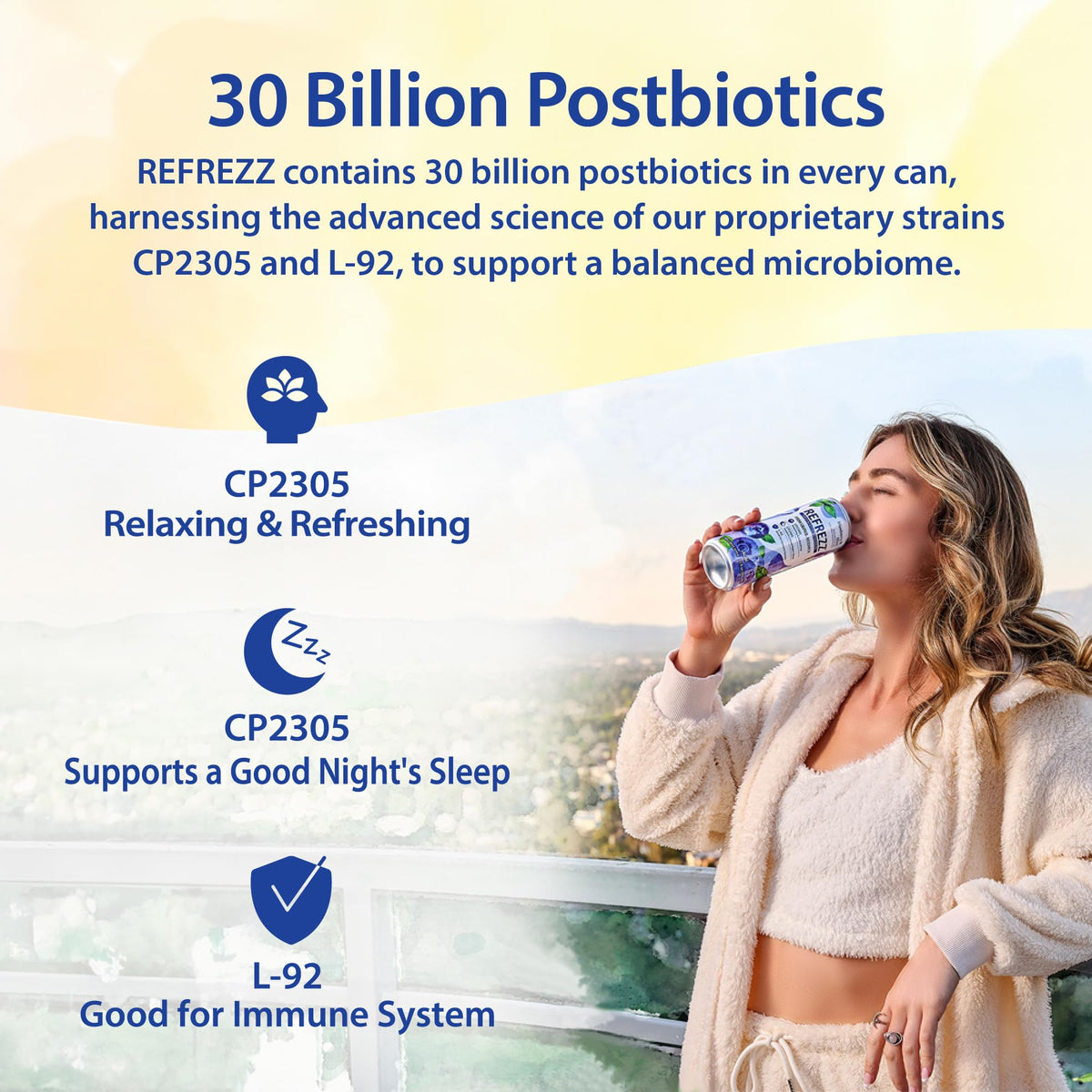 Postbiotic Sparkling Beverage, Six-Pack