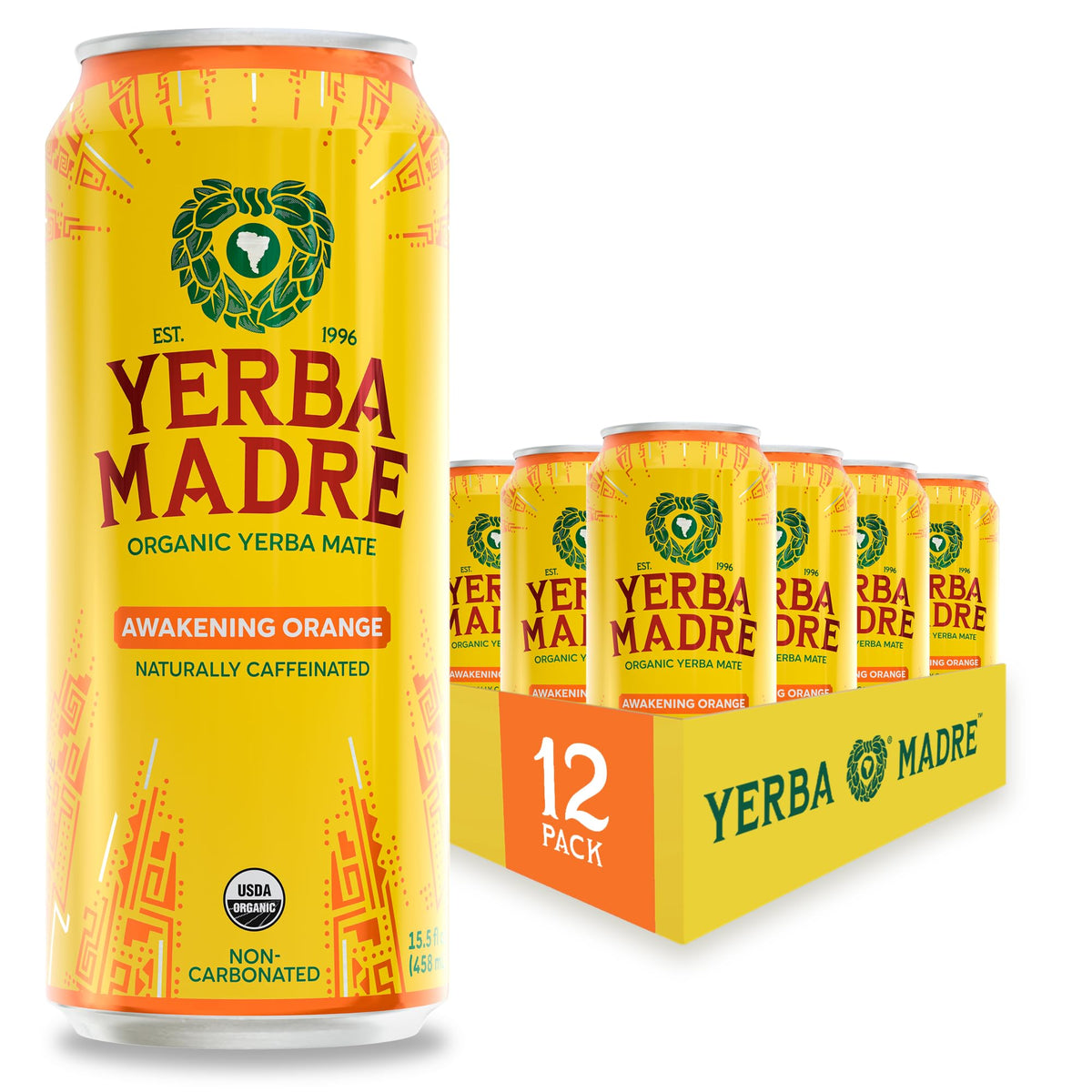 Fruit-Flavored Yerba Mate Drink, 12-Pack