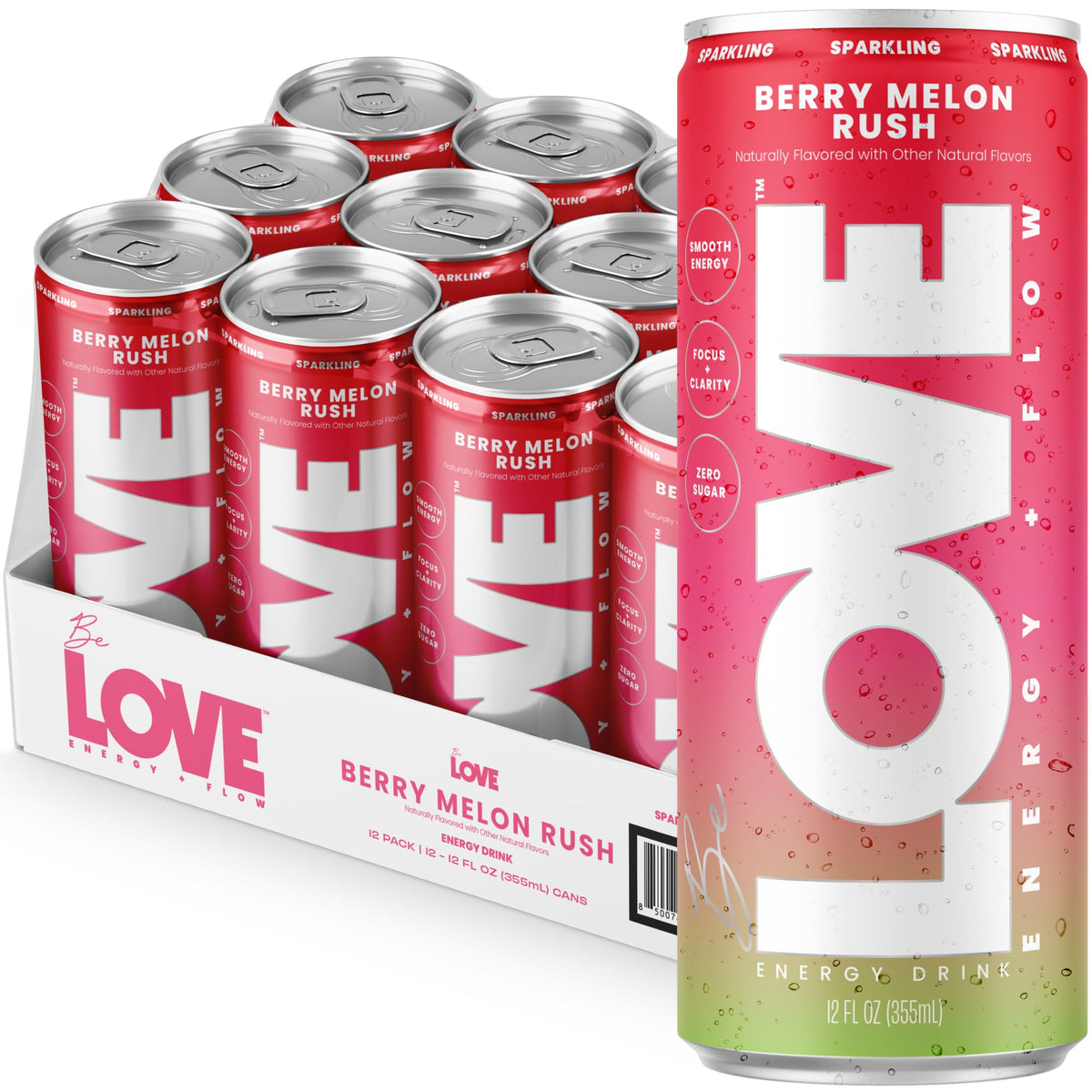 Caffeinated Nootropic Energy Drink, 12-Pack