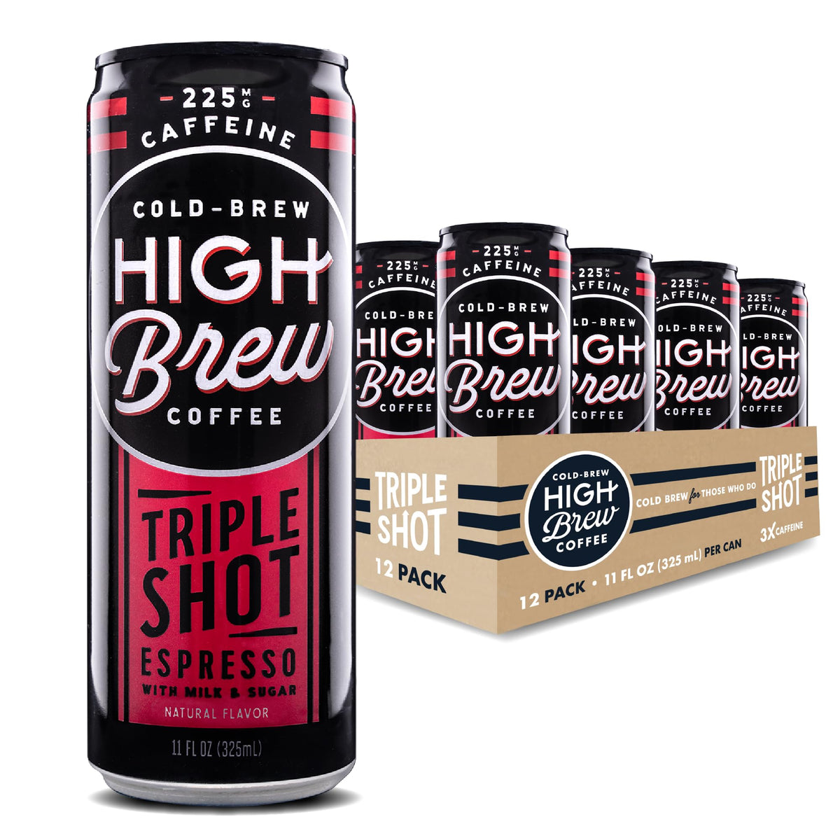 Triple-Shot Cold Brew Coffee, 12- or 24-Pack