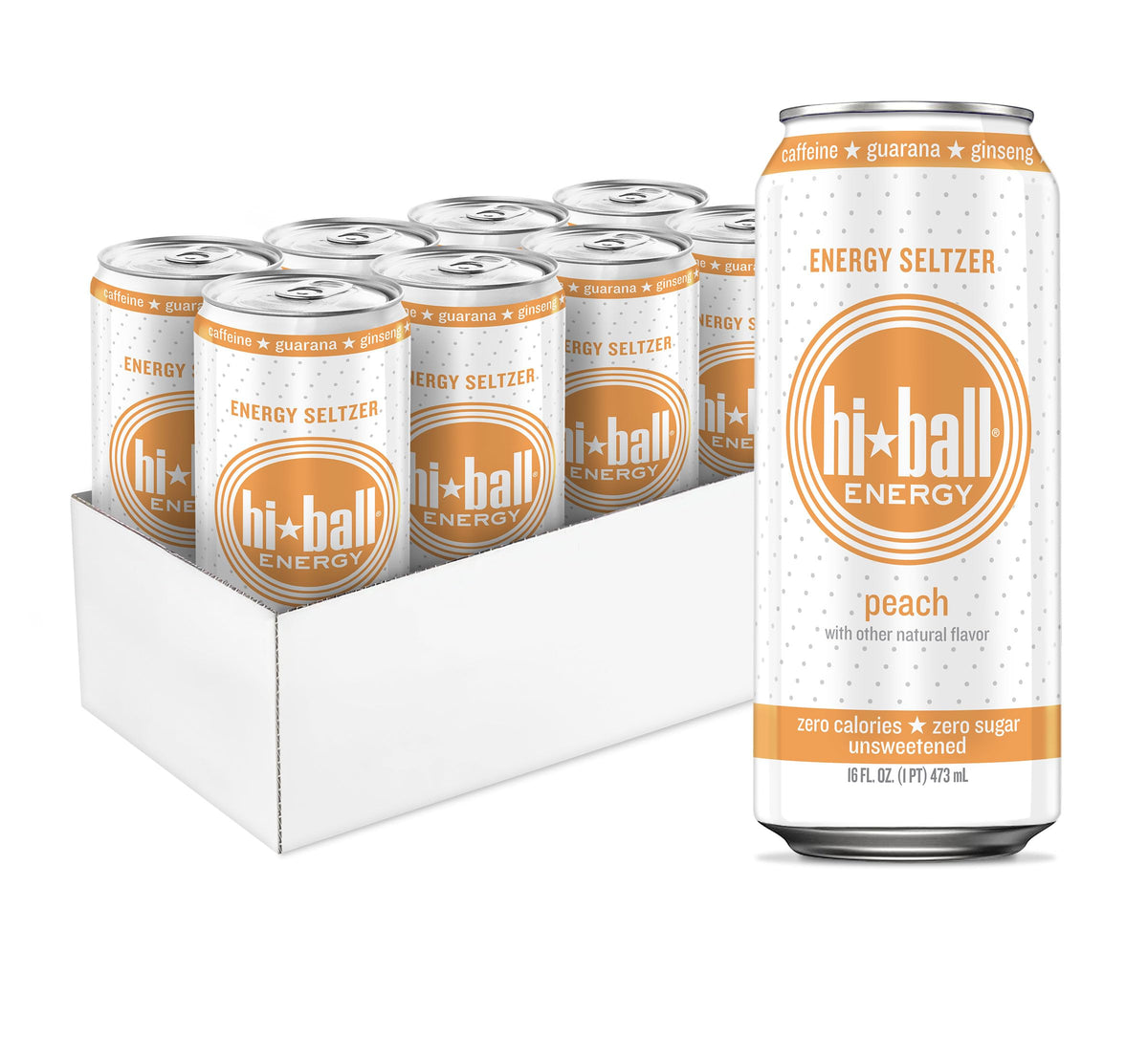 Sugar-Free Caffeinated Sparkling Seltzer