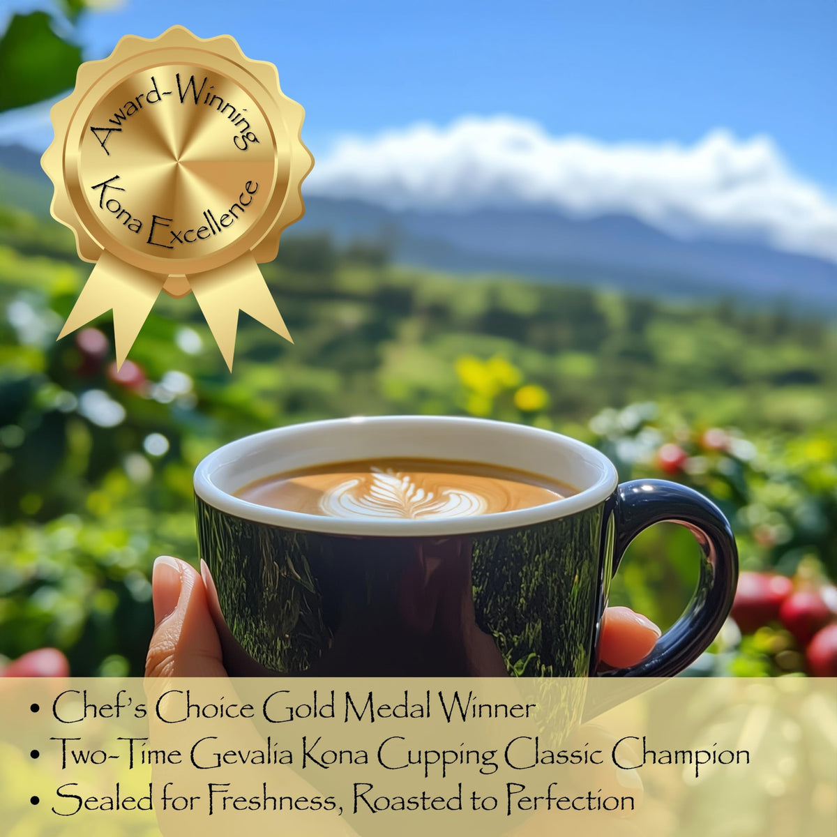 Single-Origin Kona Whole Coffee Beans