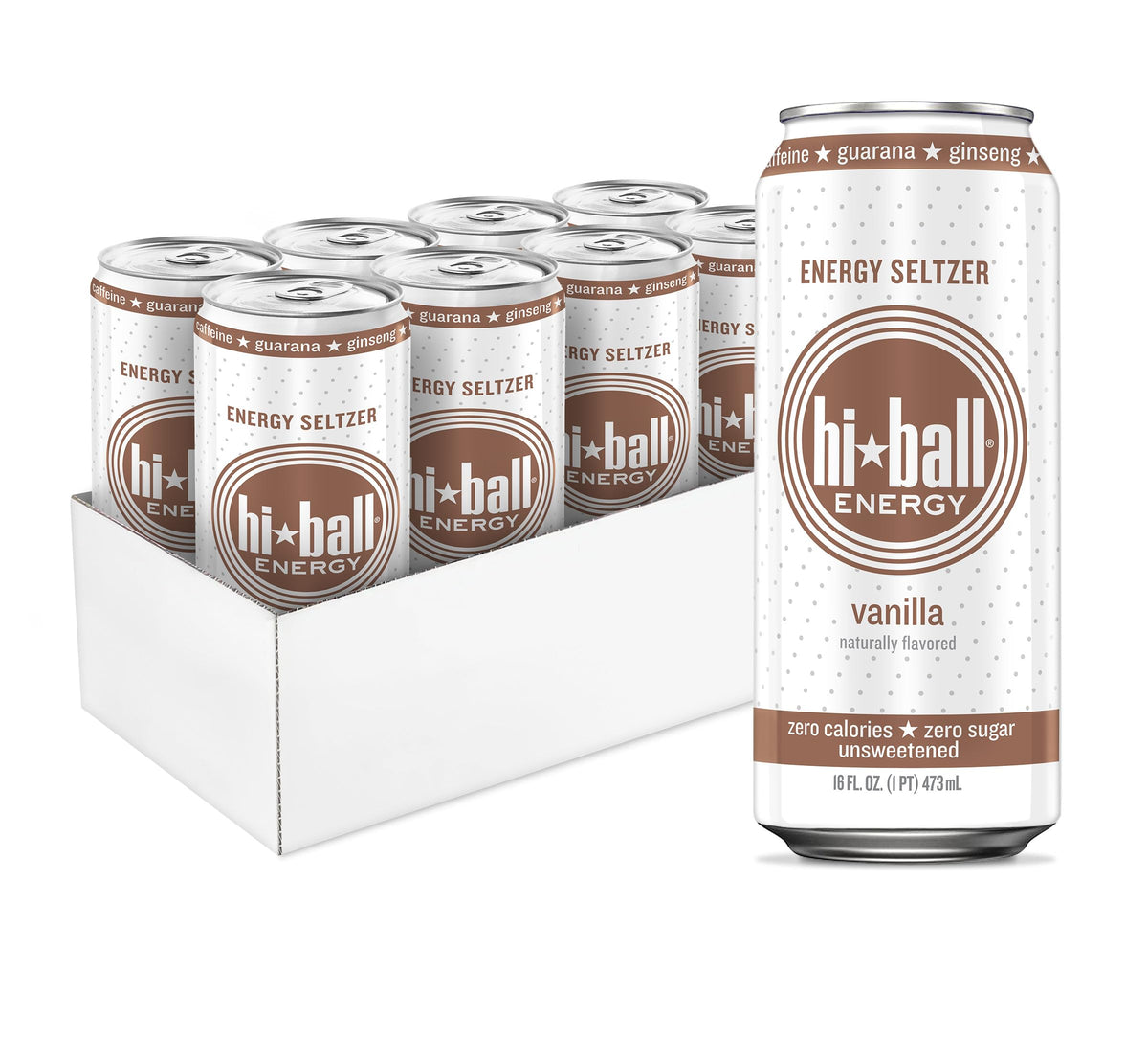 Sugar-Free Caffeinated Sparkling Seltzer