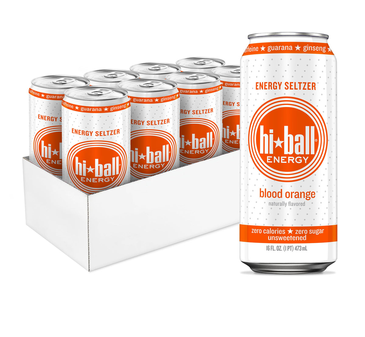 Sugar-Free Caffeinated Sparkling Seltzer