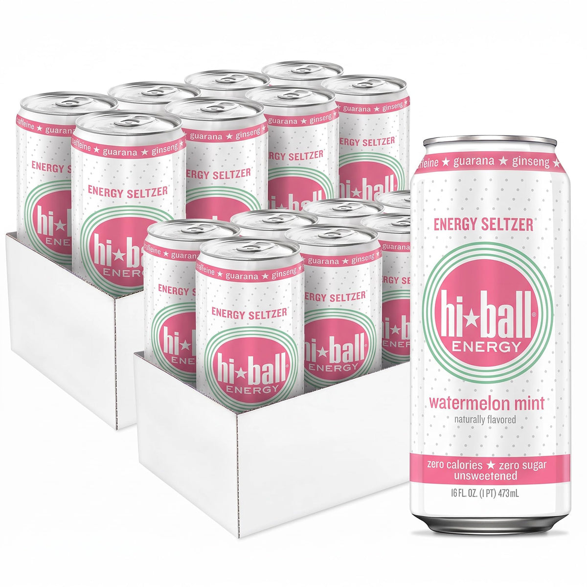 Sugar-Free Caffeinated Sparkling Seltzer